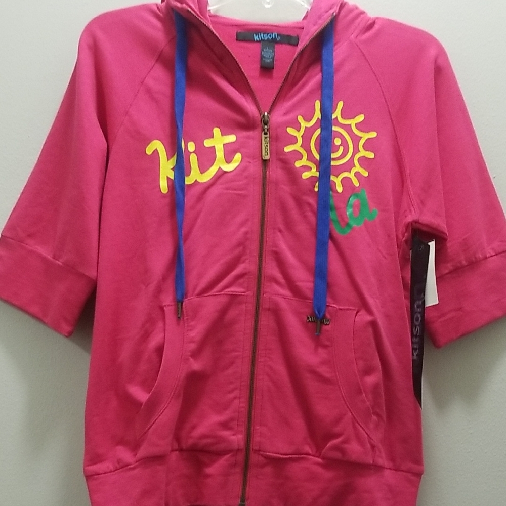 Kitson Pink Hoodie Women size L